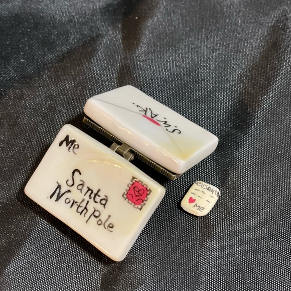 Vintage Santa letter, porcelain box with letter to Santa inside, in vintage box - Picture 7 of 15